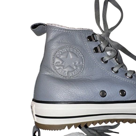 WRn1X CONVERSE ALL STAR Leather fur hiker boots men’s size 7 women's size 9 - Picture 13 of 17